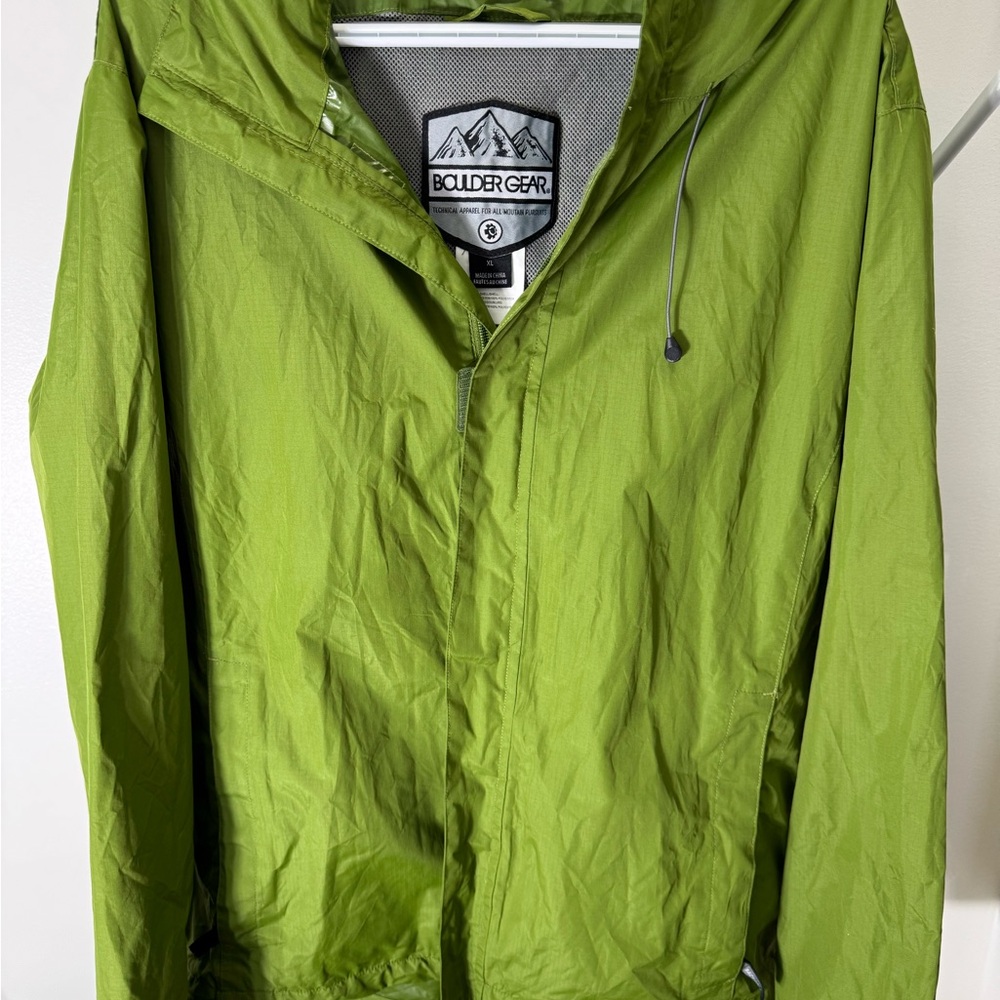 BoulderGear Men's Green Rain Jacket XL